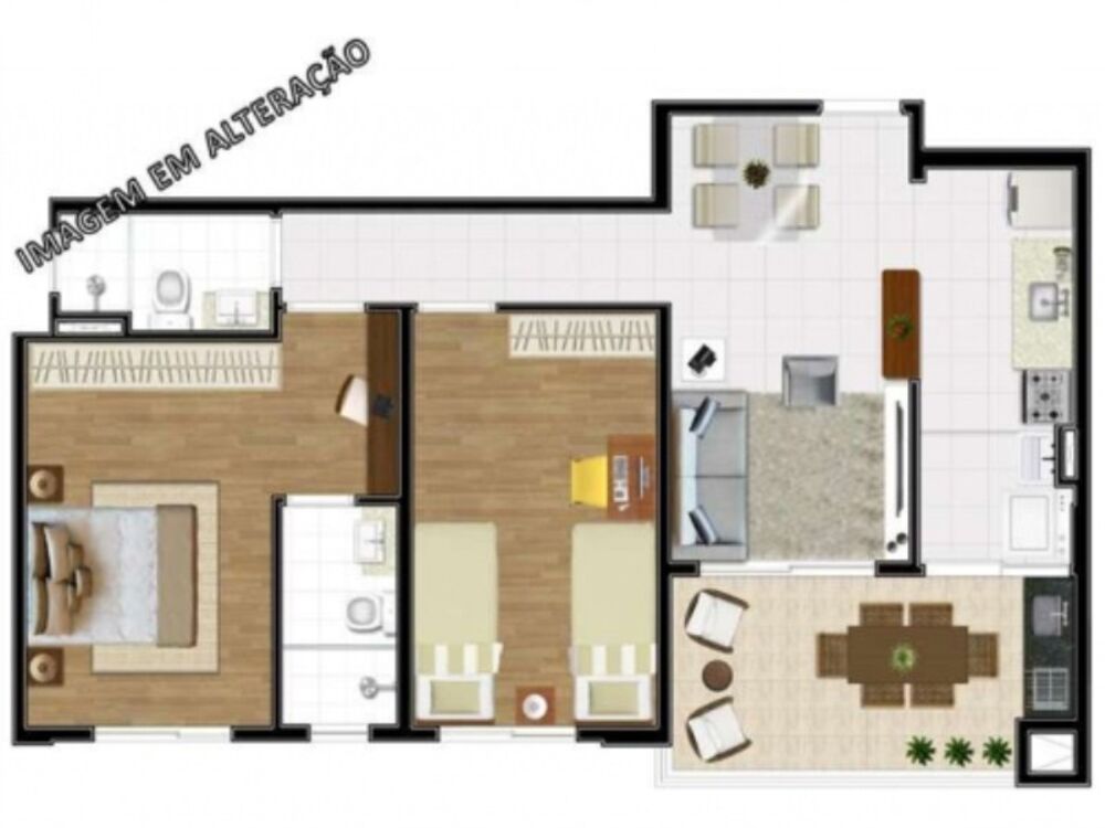 Apartamento, 2 quartos, 66 m² - Foto 3
