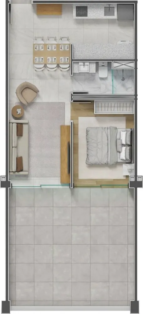 Apartamento, 1 quarto, 47 m² - Foto 6