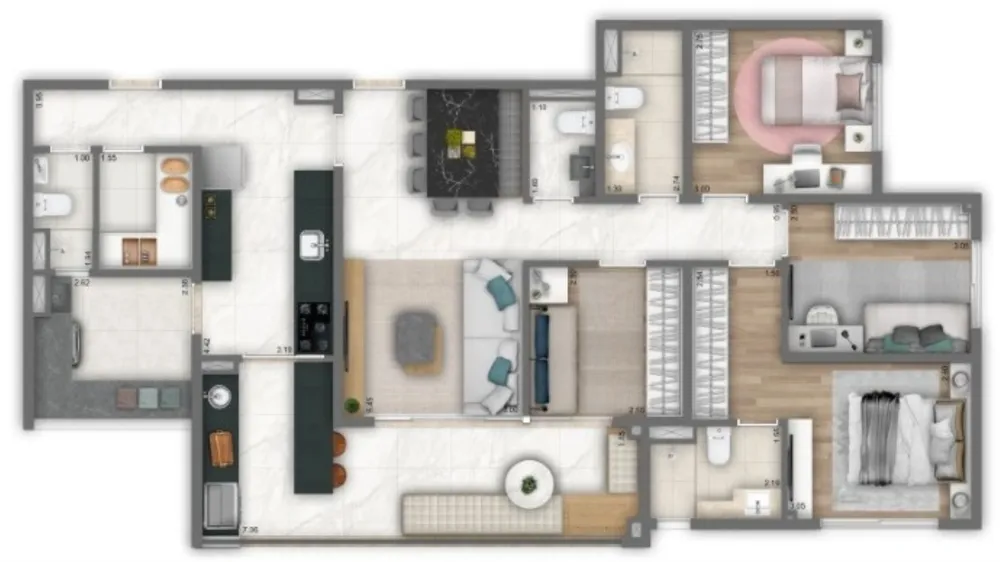 Apartamento, 4 quartos, 116 m² - Foto 8