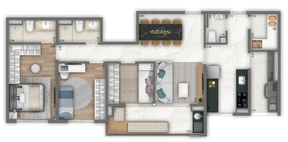 Apartamento, 4 quartos, 116 m² - Foto 7
