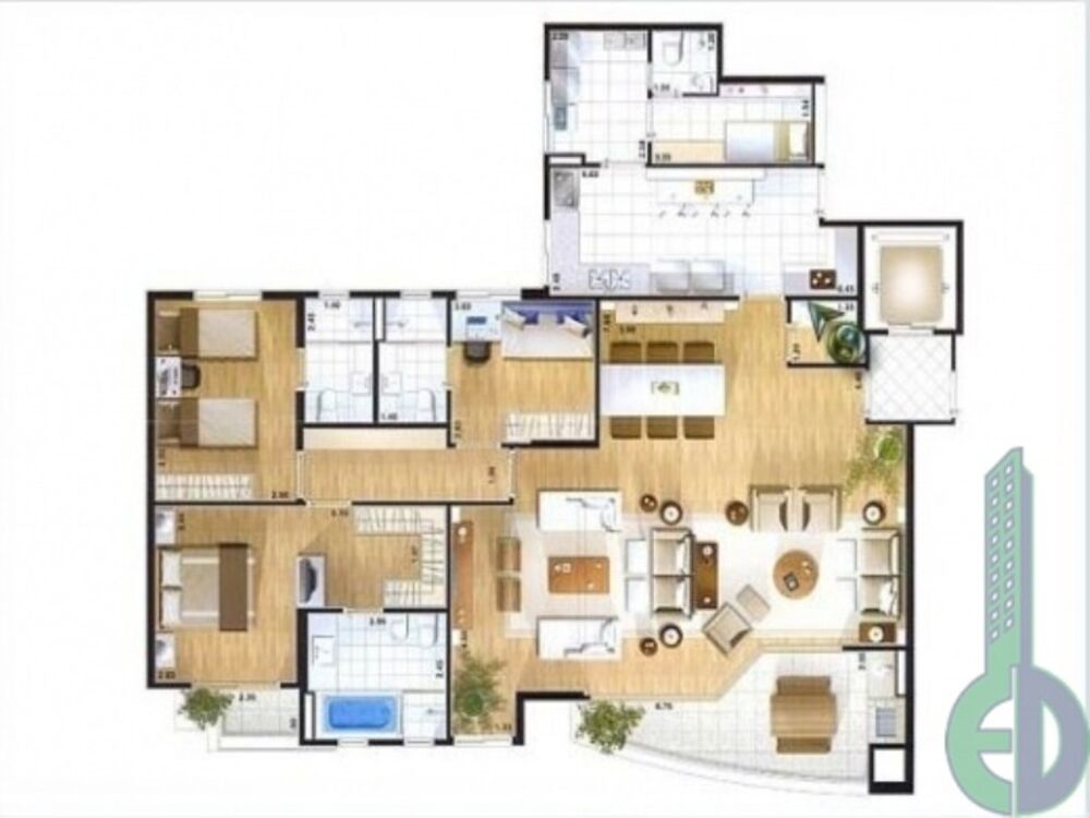 Apartamento, 3 quartos, 178 m² - Foto 7