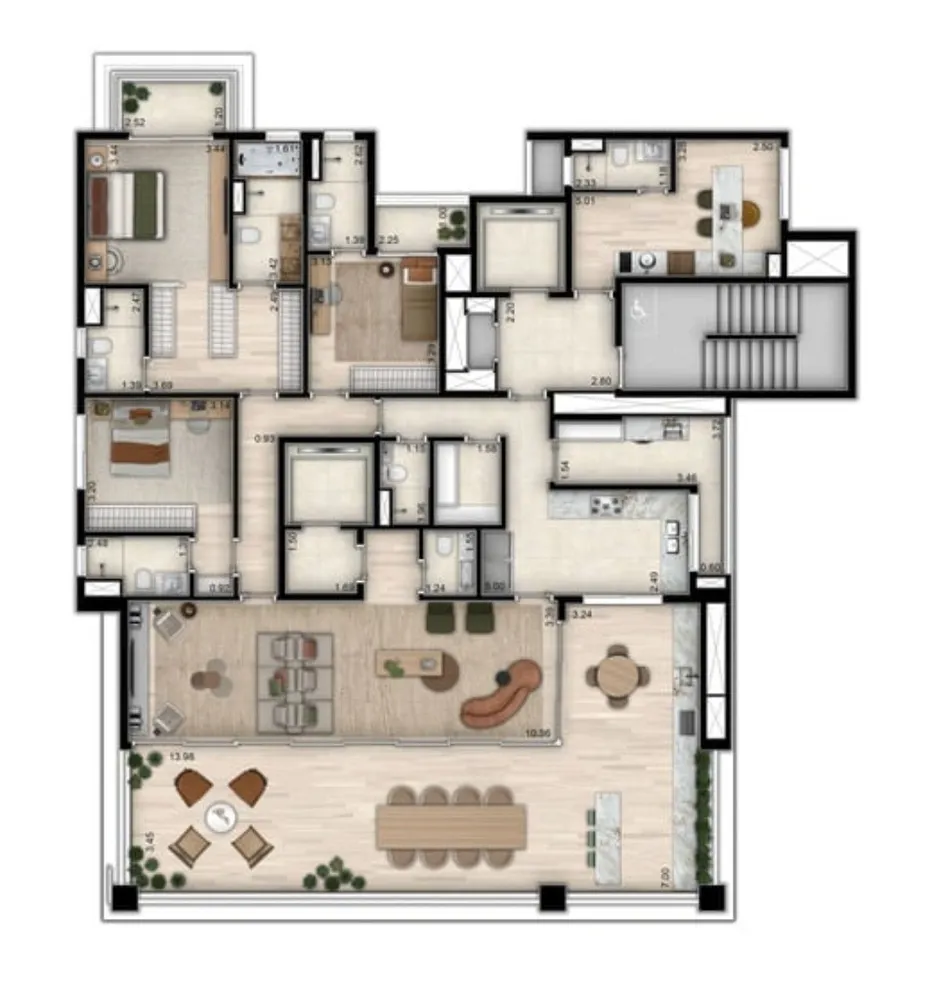 Apartamento, 4 quartos, 237 m² - Foto 12