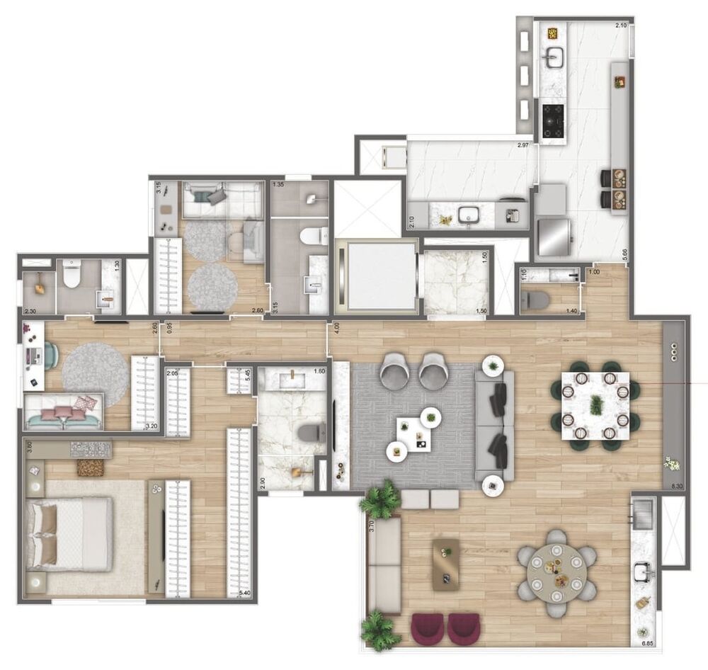 Apartamento, 3 quartos, 155 m² - Foto 12
