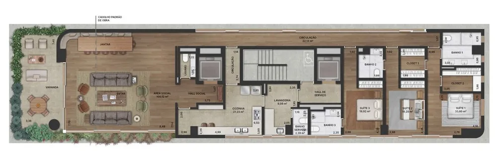 Apartamento, 3 quartos, 277 m² - Foto 1
