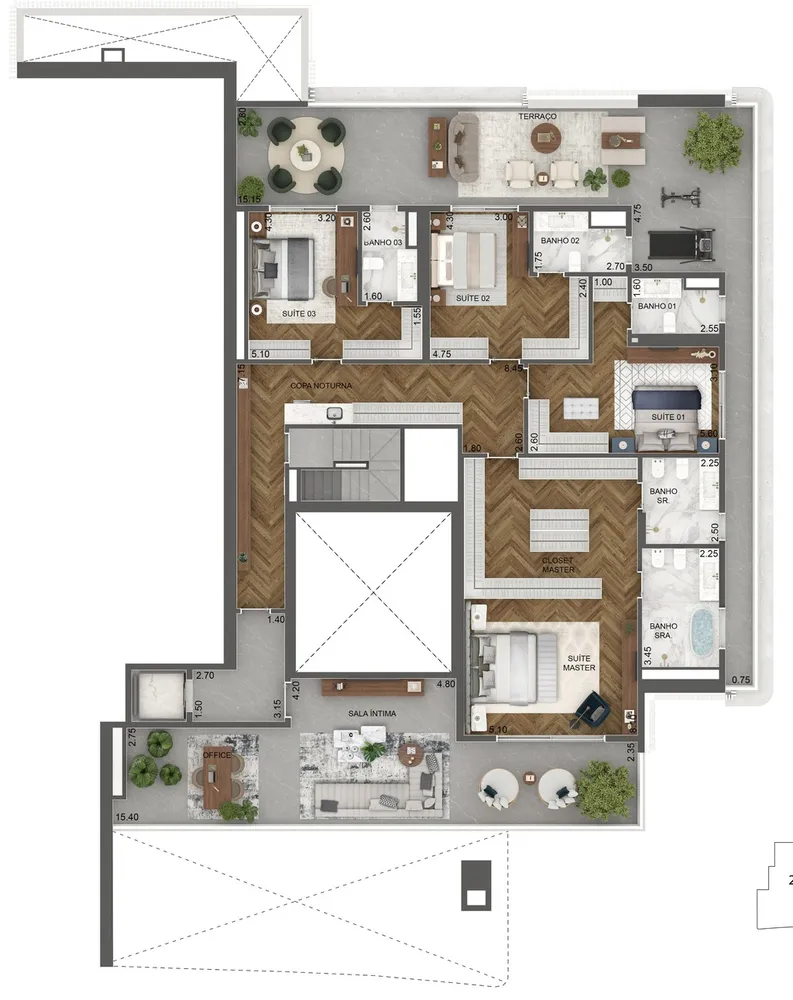 Apartamento, 4 quartos, 348 m² - Foto 8