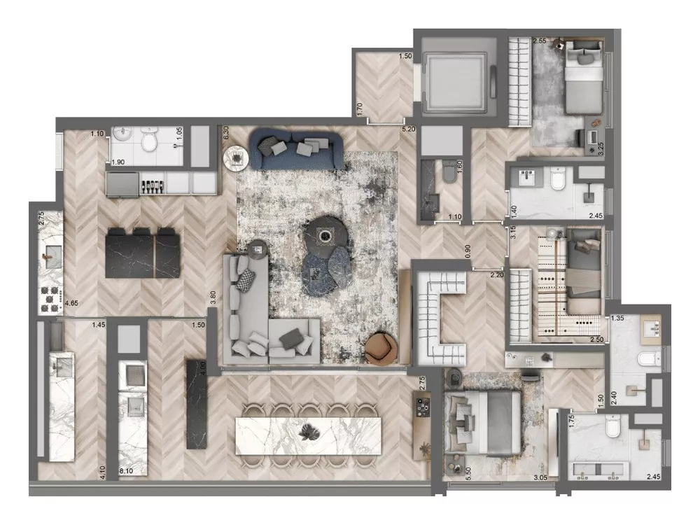Apartamento, 3 quartos, 158 m² - Foto 27