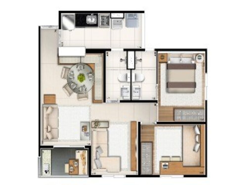 Apartamento, 3 quartos, 60 m² - Foto 12