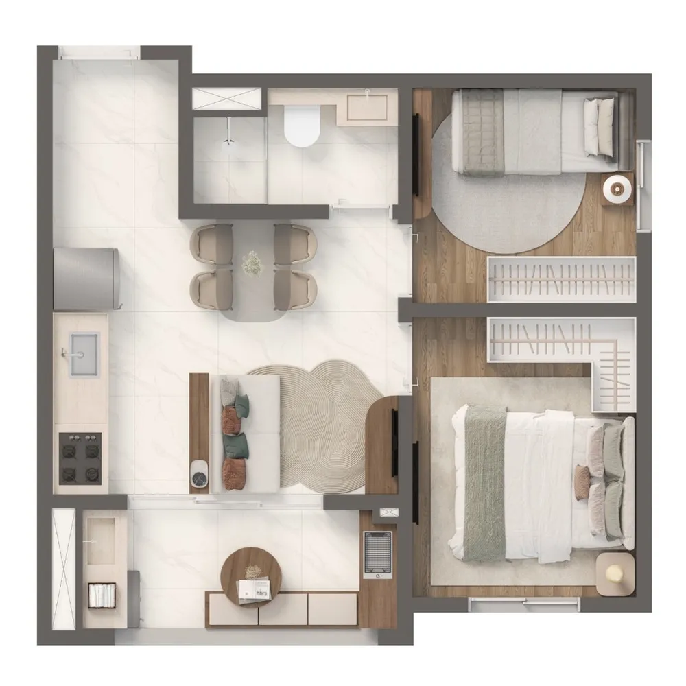 Apartamento, 1 quarto, 24 m² - Foto 2