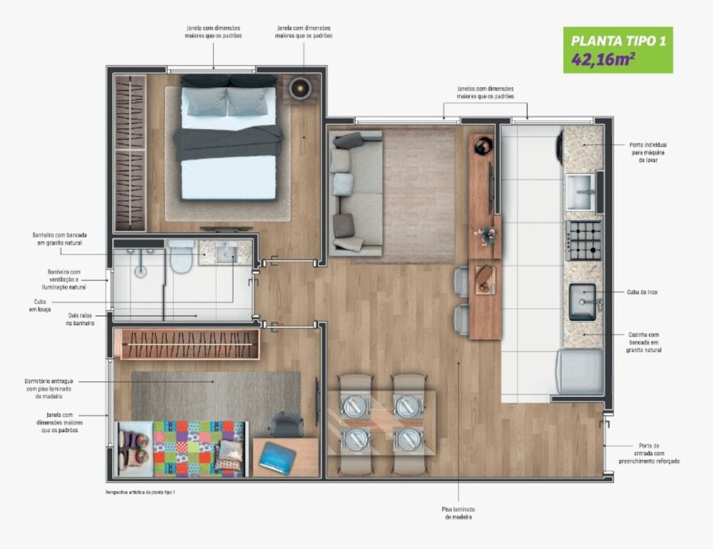 Apartamento, 2 quartos, 42 m² - Foto 32