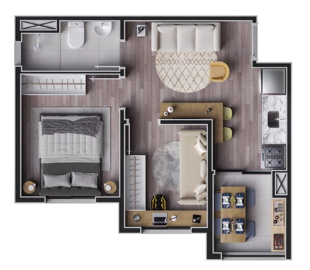 Apartamento, 2 quartos, 36 m² - Foto 7