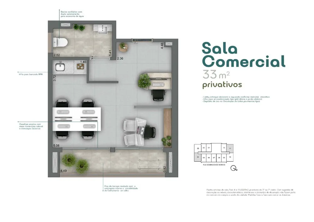 Sala-Conjunto, 33 m² - Foto 14