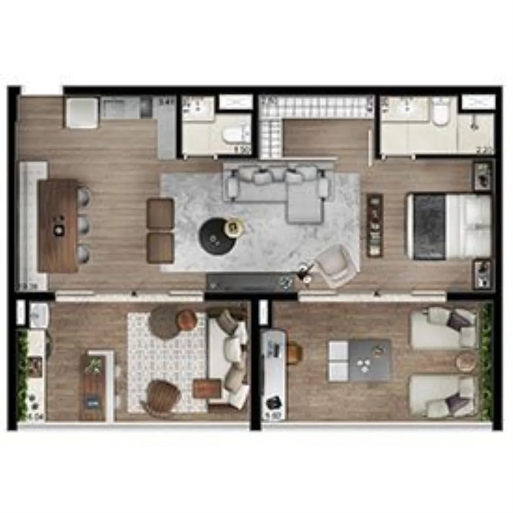 Apartamento, 2 quartos, 60 m² - Foto 4