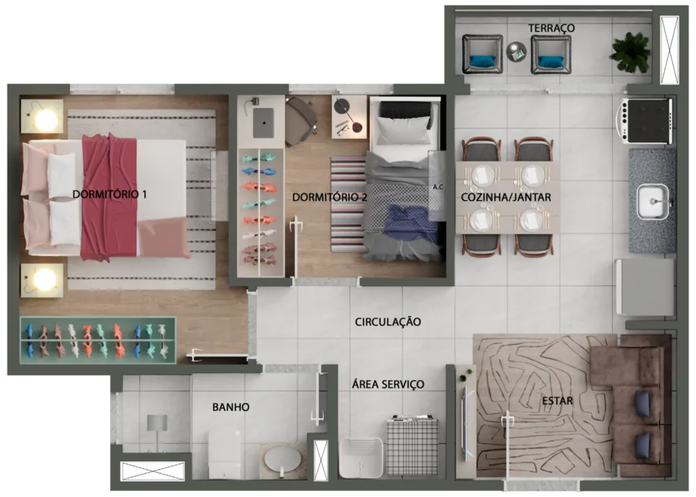 Apartamento, 2 quartos, 37 m² - Foto 8