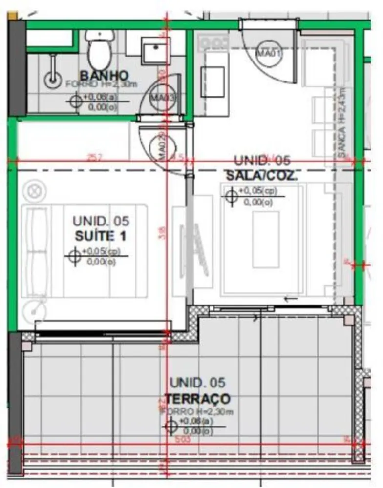 Apartamento, 1 quarto, 24 m² - Foto 1