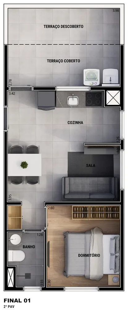 Apartamento, 1 quarto, 31 m² - Foto 8