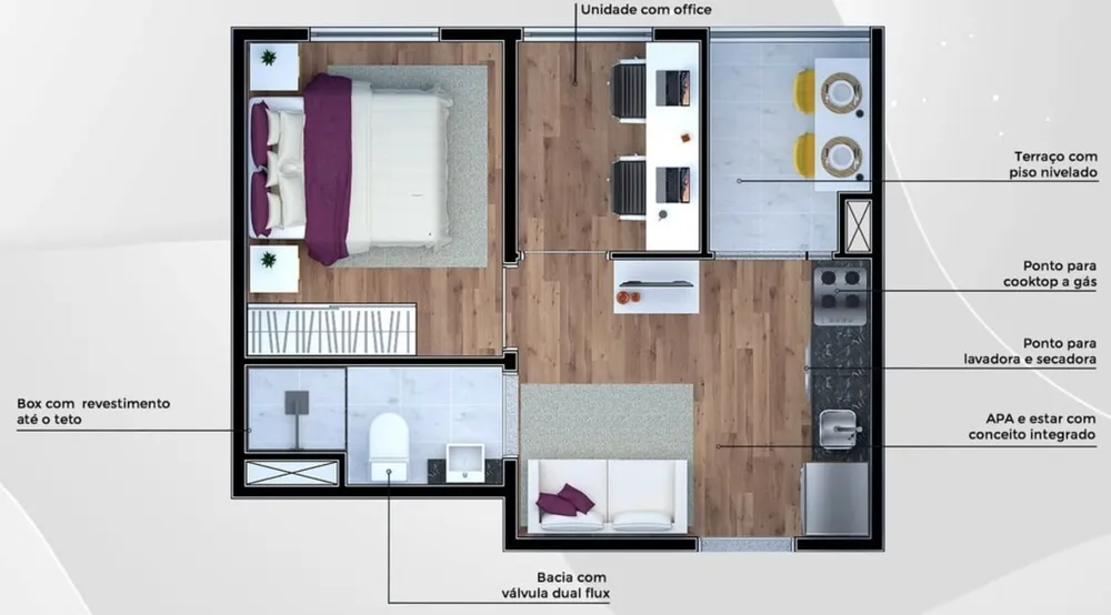 Apartamento, 1 quarto, 16 m² - Foto 7