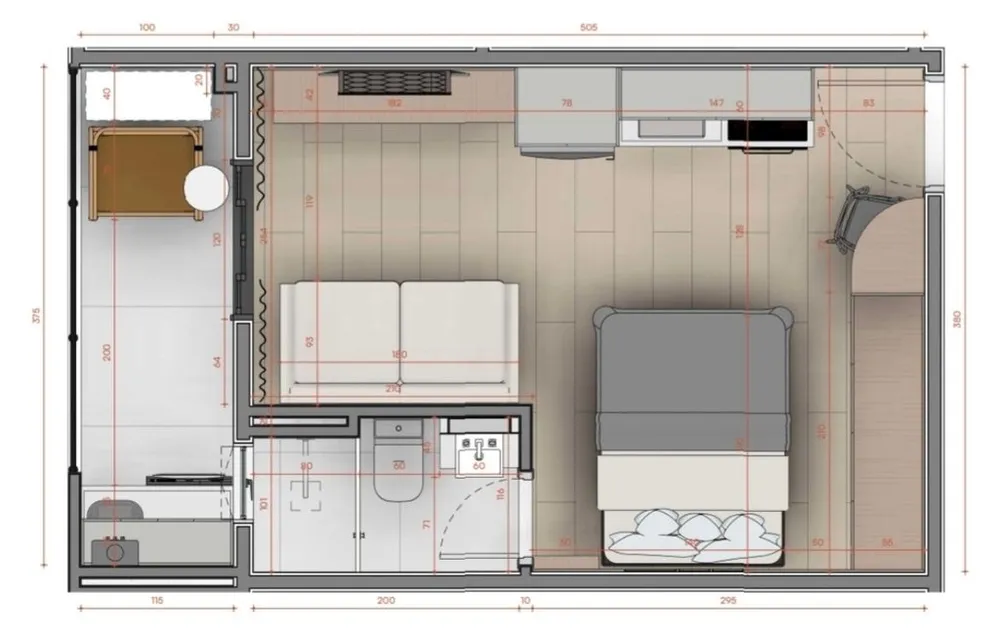 Apartamento, 1 quarto, 26 m² - Foto 4