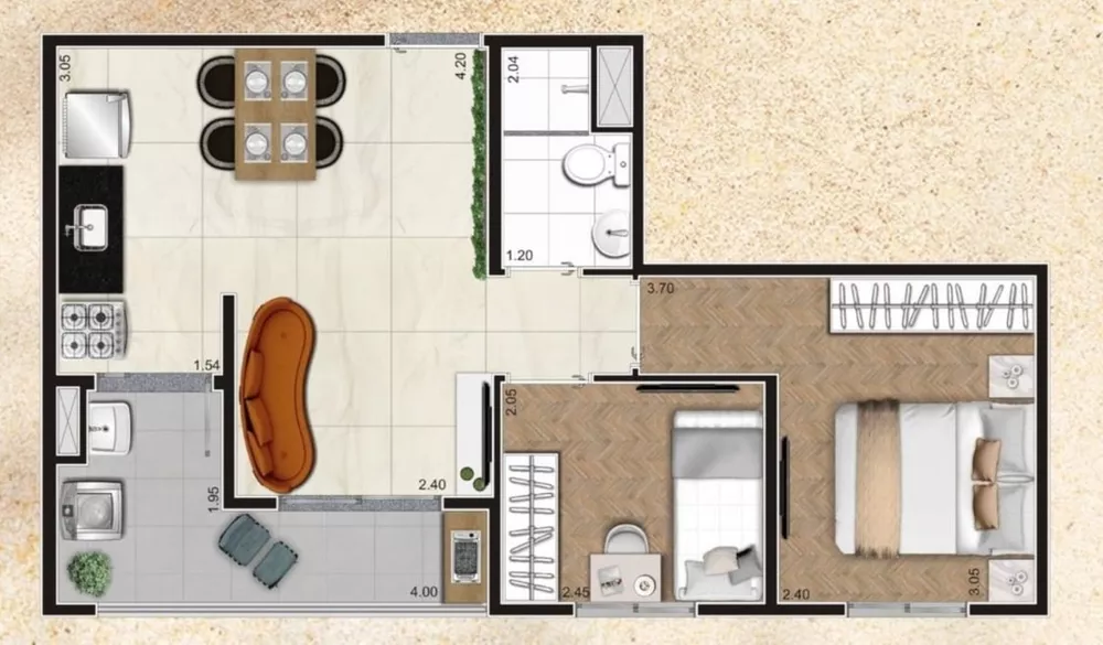 Apartamento, 3 quartos, 60 m² - Foto 20