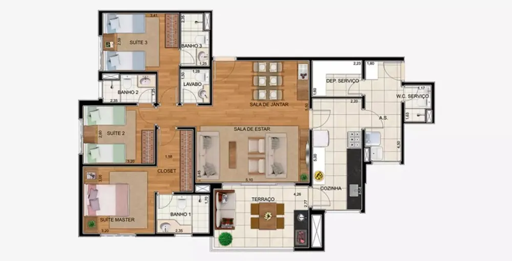 Apartamento, 4 quartos, 162 m² - Foto 14