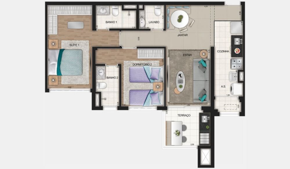 Apartamento, 2 quartos, 91 m² - Foto 19