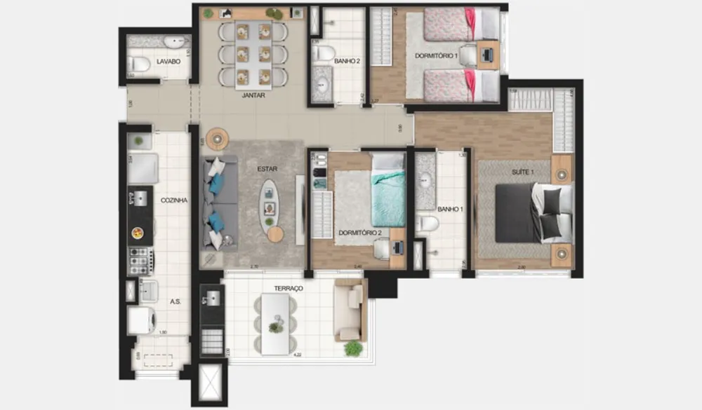 Apartamento, 2 quartos, 91 m² - Foto 19
