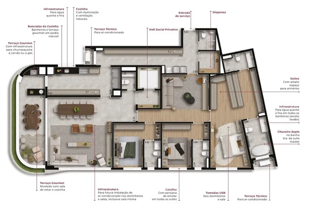 Apartamento, 4 quartos, 299 m² - Foto 8