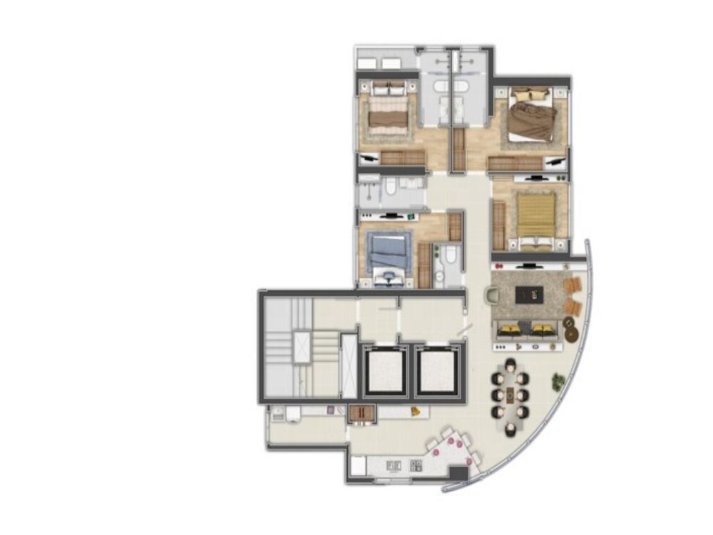 Apartamento, 4 quartos, 132 m² - Foto 2