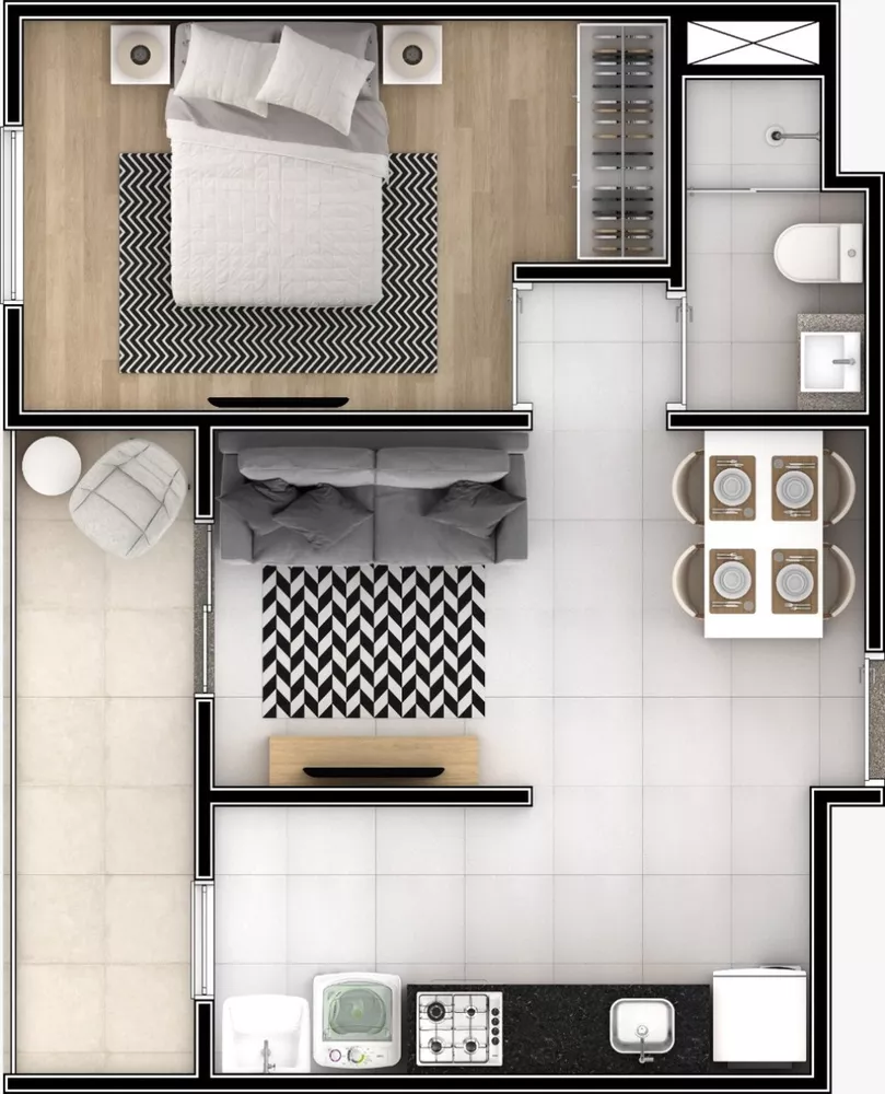 Apartamento, 2 quartos, 58 m² - Foto 6