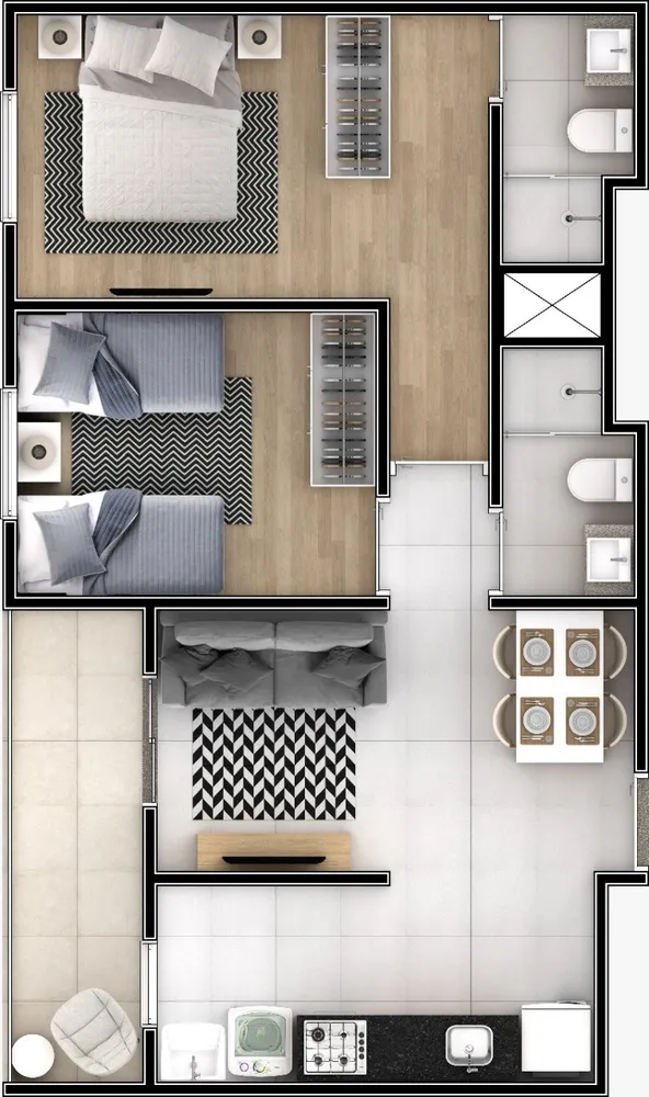 Apartamento, 2 quartos, 58 m² - Foto 16