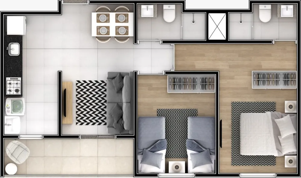 Apartamento, 2 quartos, 58 m² - Foto 13
