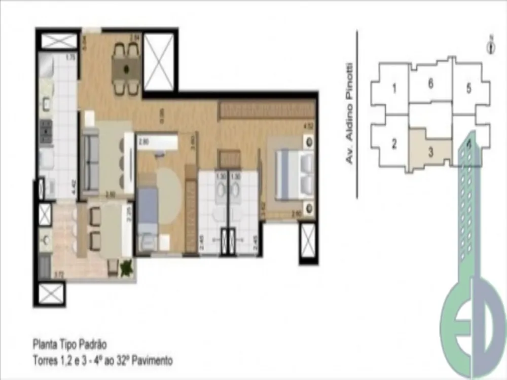 Apartamento, 2 quartos, 77 m² - Foto 3