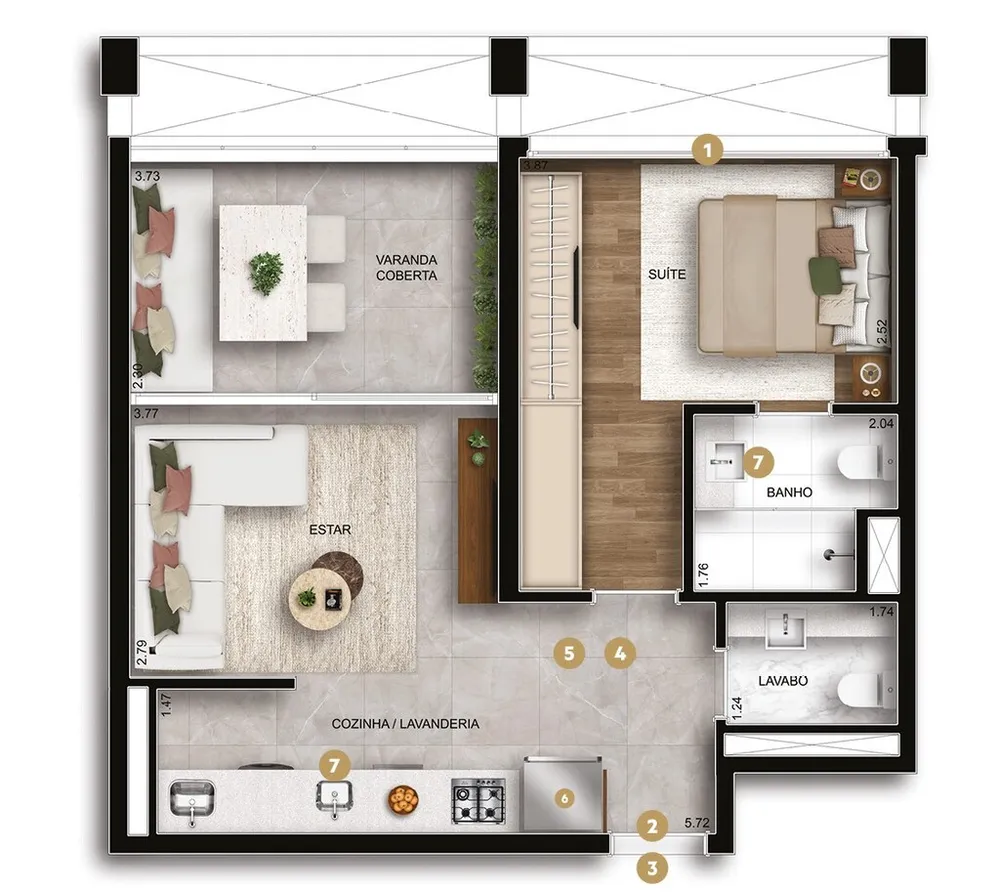Apartamento, 2 quartos, 78 m² - Foto 4