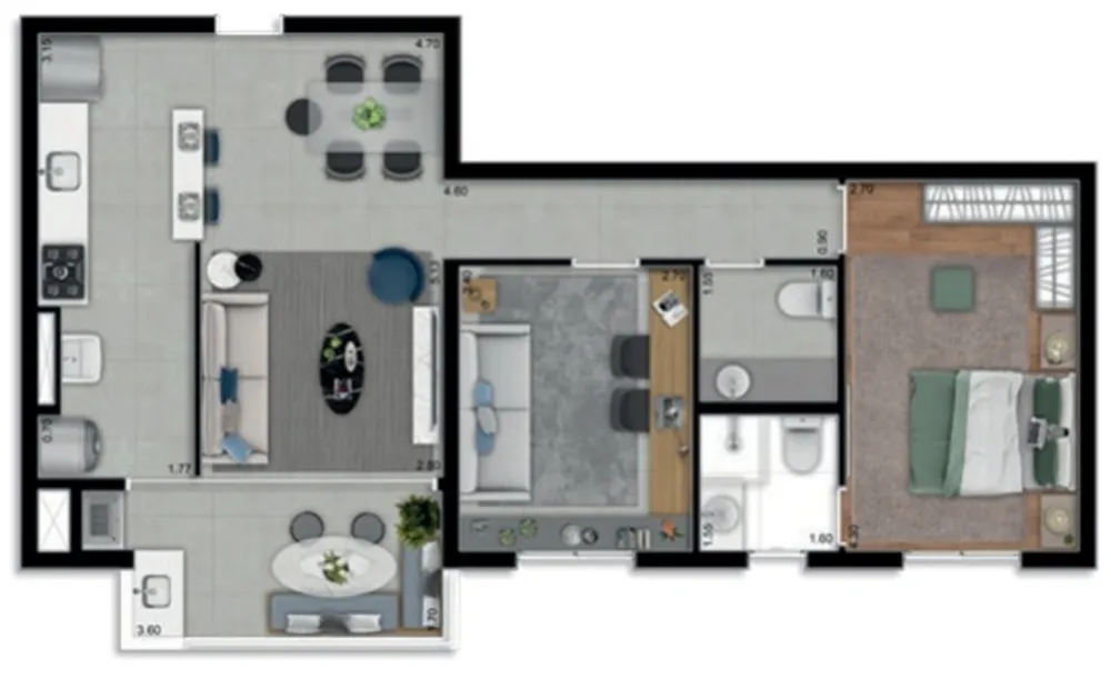 Apartamento, 3 quartos, 86 m² - Foto 12
