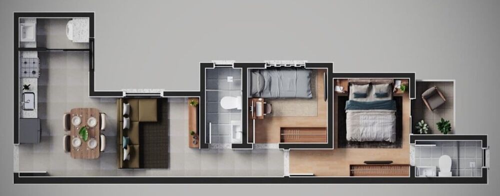 Apartamento, 2 quartos, 95 m² - Foto 2