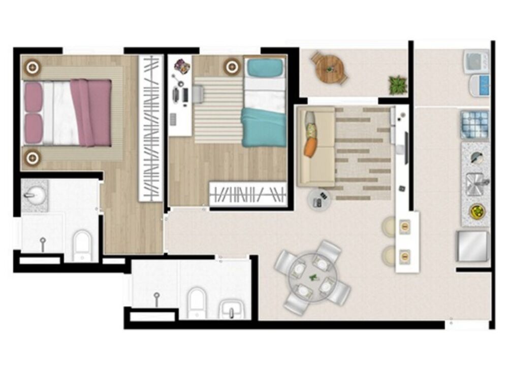 Apartamento à venda com 2 quartos, 54m² - Foto 14