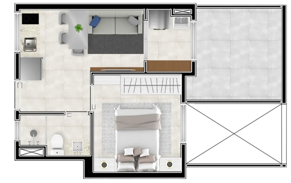 Apartamento, 1 quarto, 28 m² - Foto 15