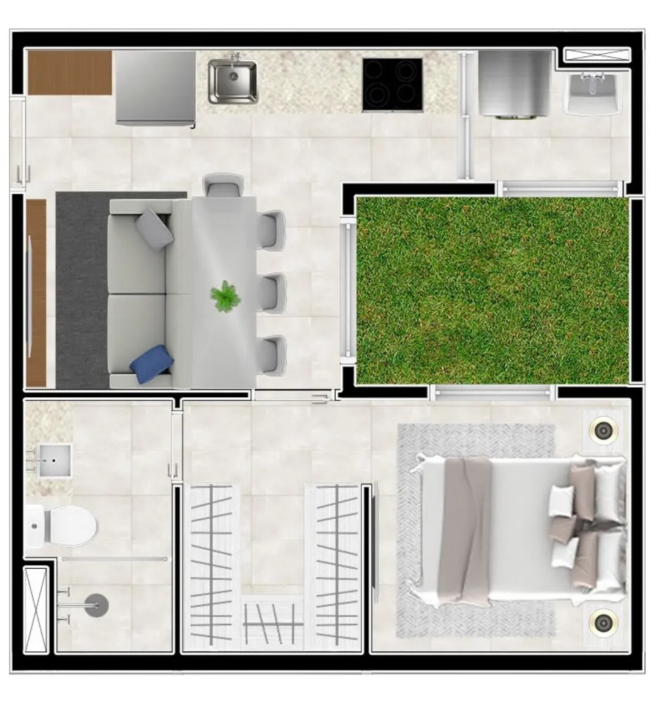 Apartamento, 1 quarto, 28 m² - Foto 9