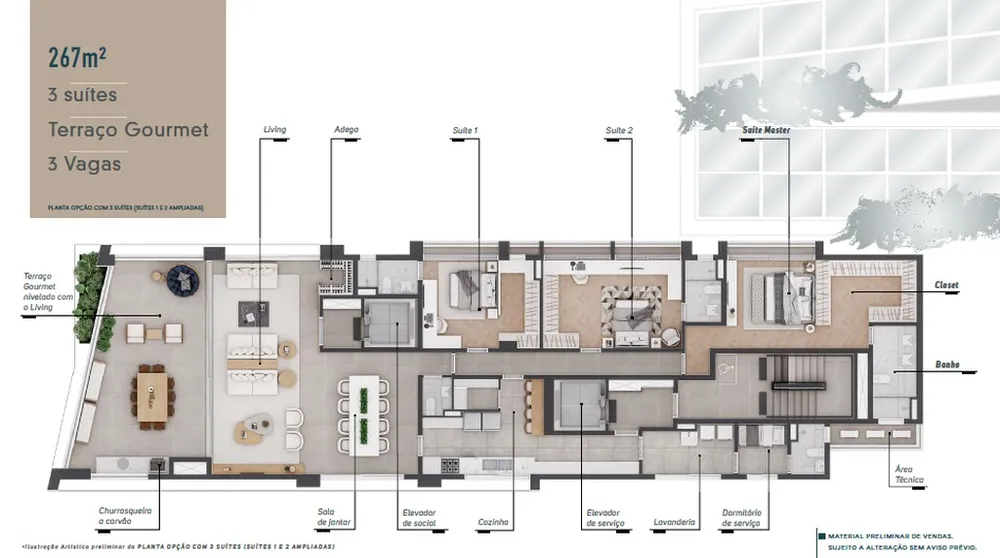 Cobertura, 4 quartos, 530 m² - Foto 7