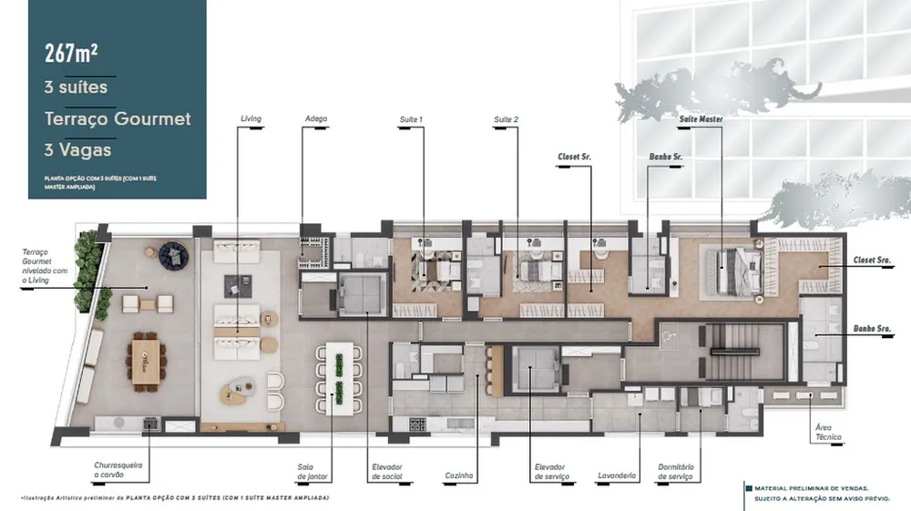 Cobertura, 4 quartos, 530 m² - Foto 6