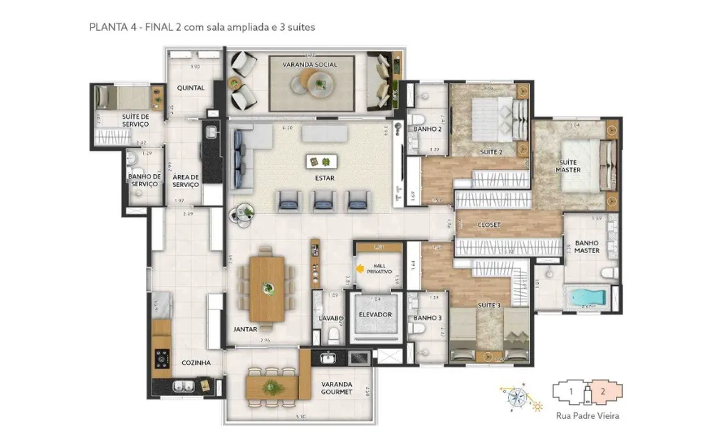 Apartamento, 4 quartos, 185 m² - Foto 10