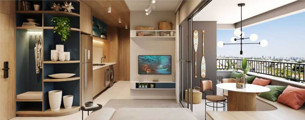 Apartamento, 1 quarto, 34 m² - Foto 1