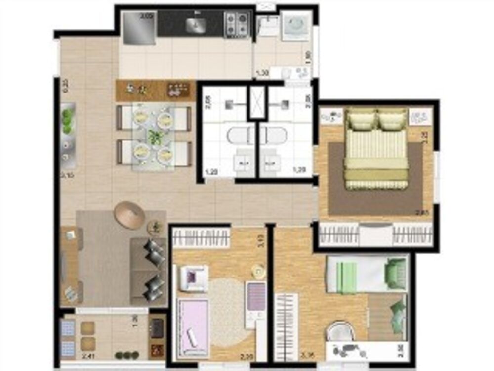 Apartamento, 2 quartos, 50 m² - Foto 4