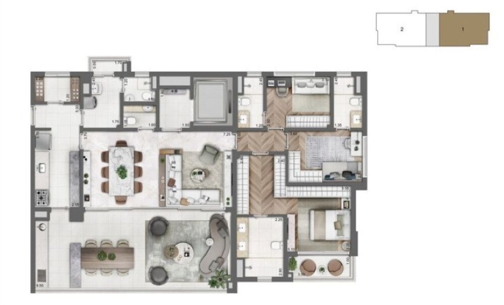 Apartamento, 3 quartos, 165 m² - Foto 13