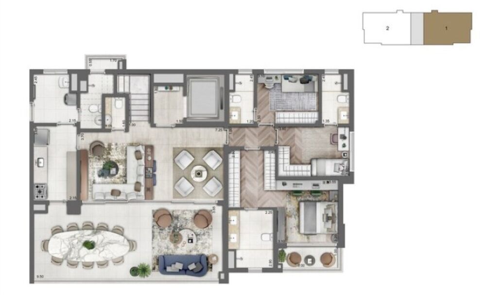Apartamento, 3 quartos, 165 m² - Foto 17