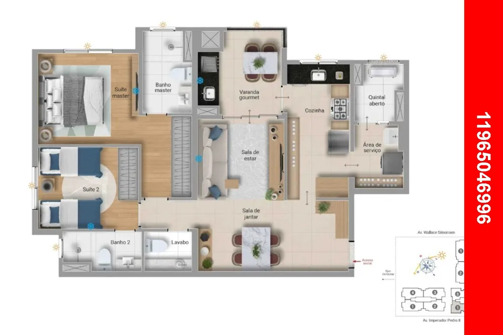 Apartamento, 2 quartos, 85 m² - Foto 6