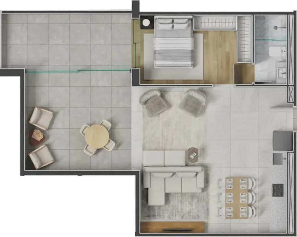 Apartamento, 1 quarto, 32 m² - Foto 8