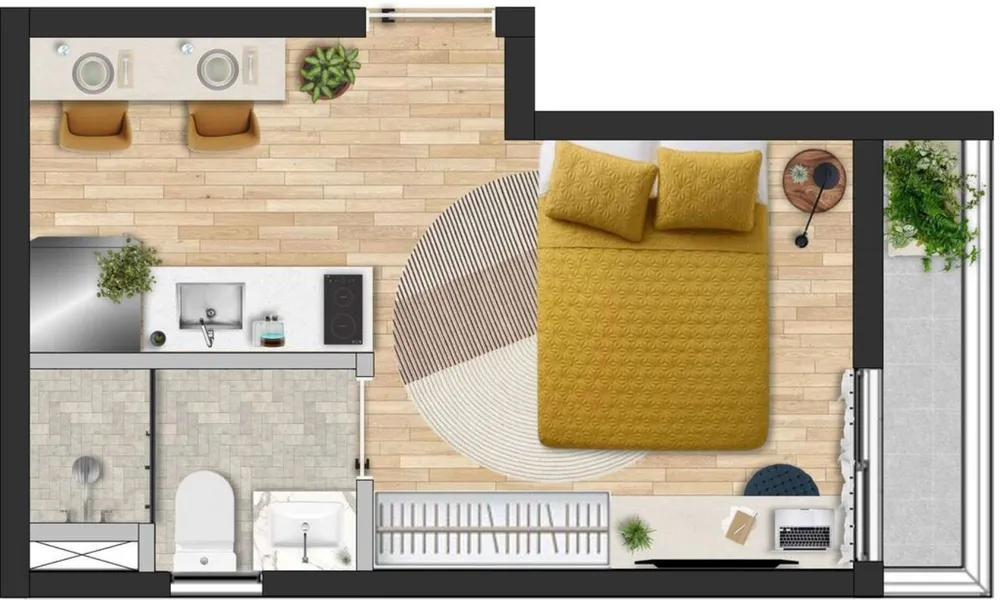 Apartamento, 2 quartos, 47 m² - Foto 3