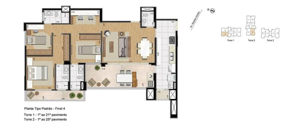 Apartamento, 3 quartos, 151 m² - Foto 4