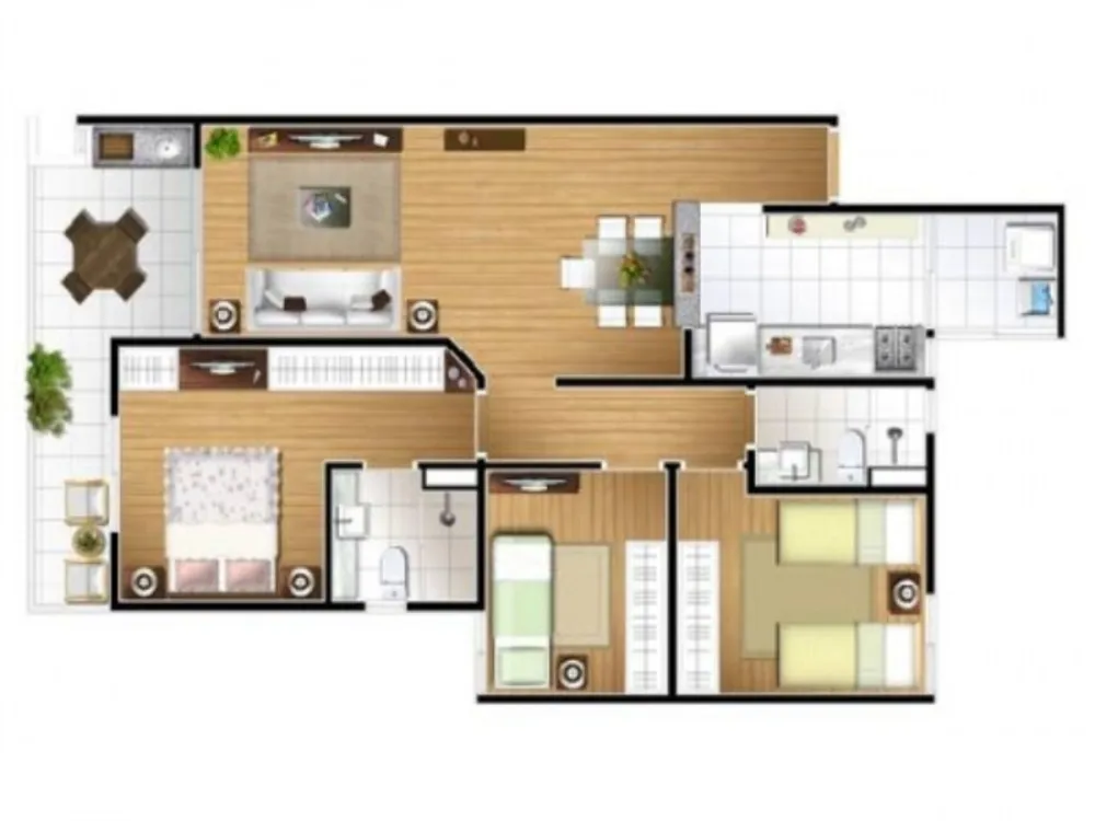 Apartamento, 2 quartos, 83 m² - Foto 2