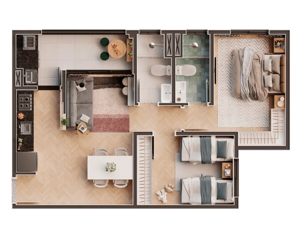 Apartamento, 2 quartos, 67 m² - Foto 7